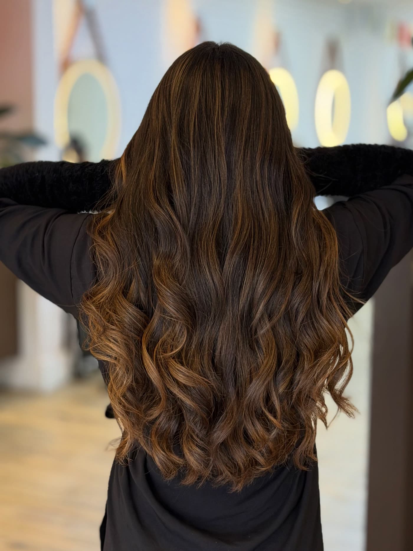 Resultado de mega hair longo, natural e brilhante