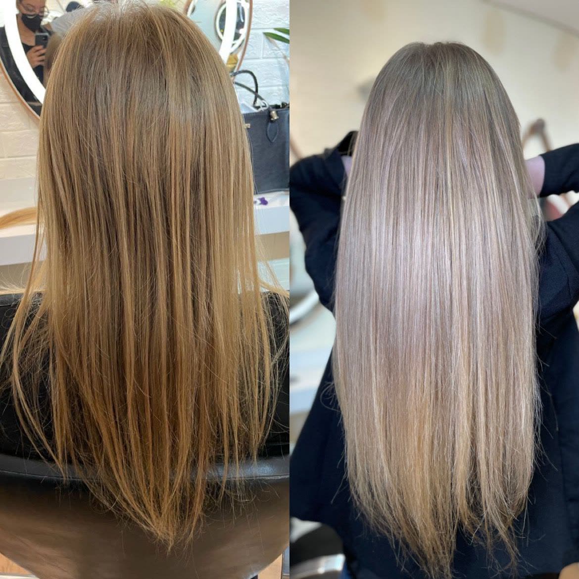 Antes e depois de mega hair